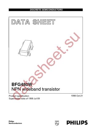 BFG480W T/R datasheet  